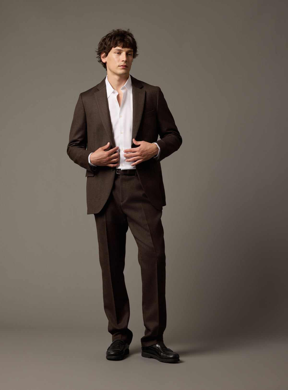 Veste de costume Alois Coffee-3