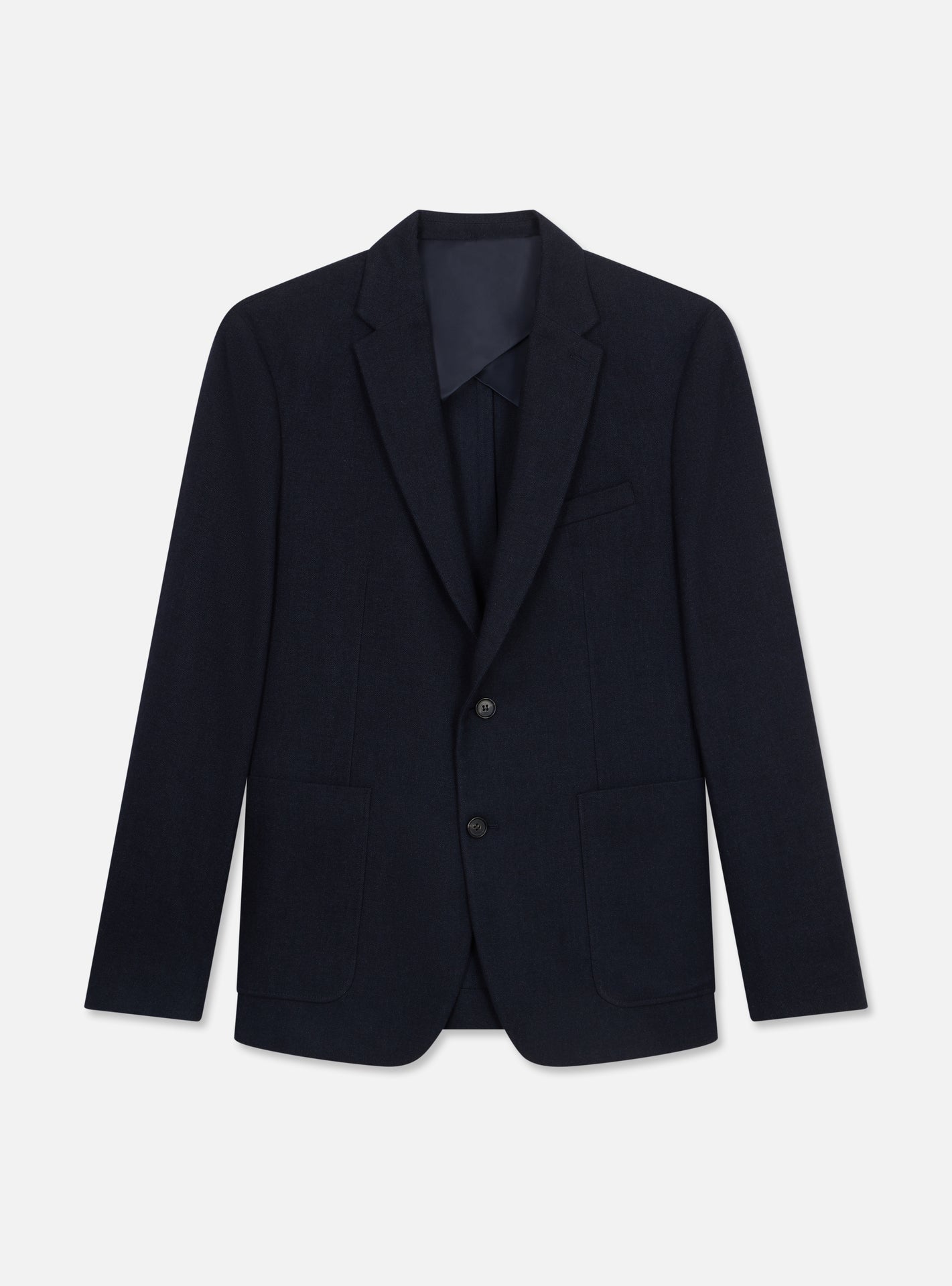 Heaton Navy Flannel Jacket Only-1