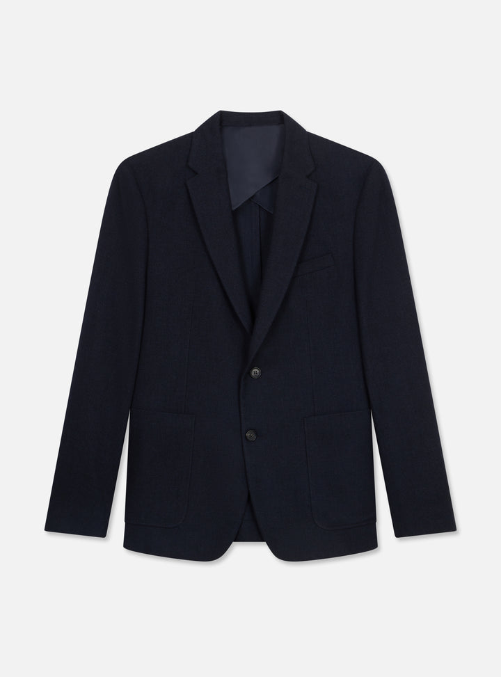 Heaton Navy Flannel Jacket Only