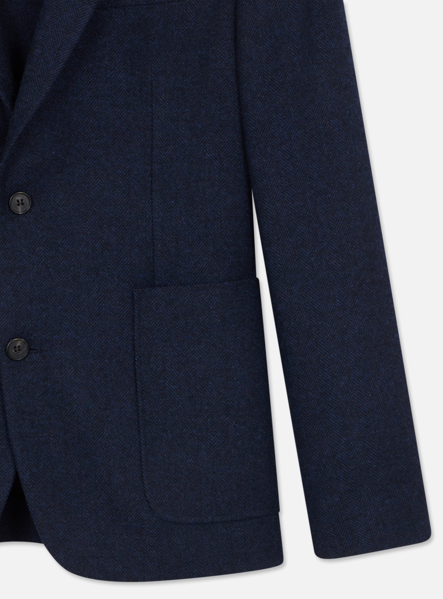 Veste seule Heaton en laine Dusky Navy