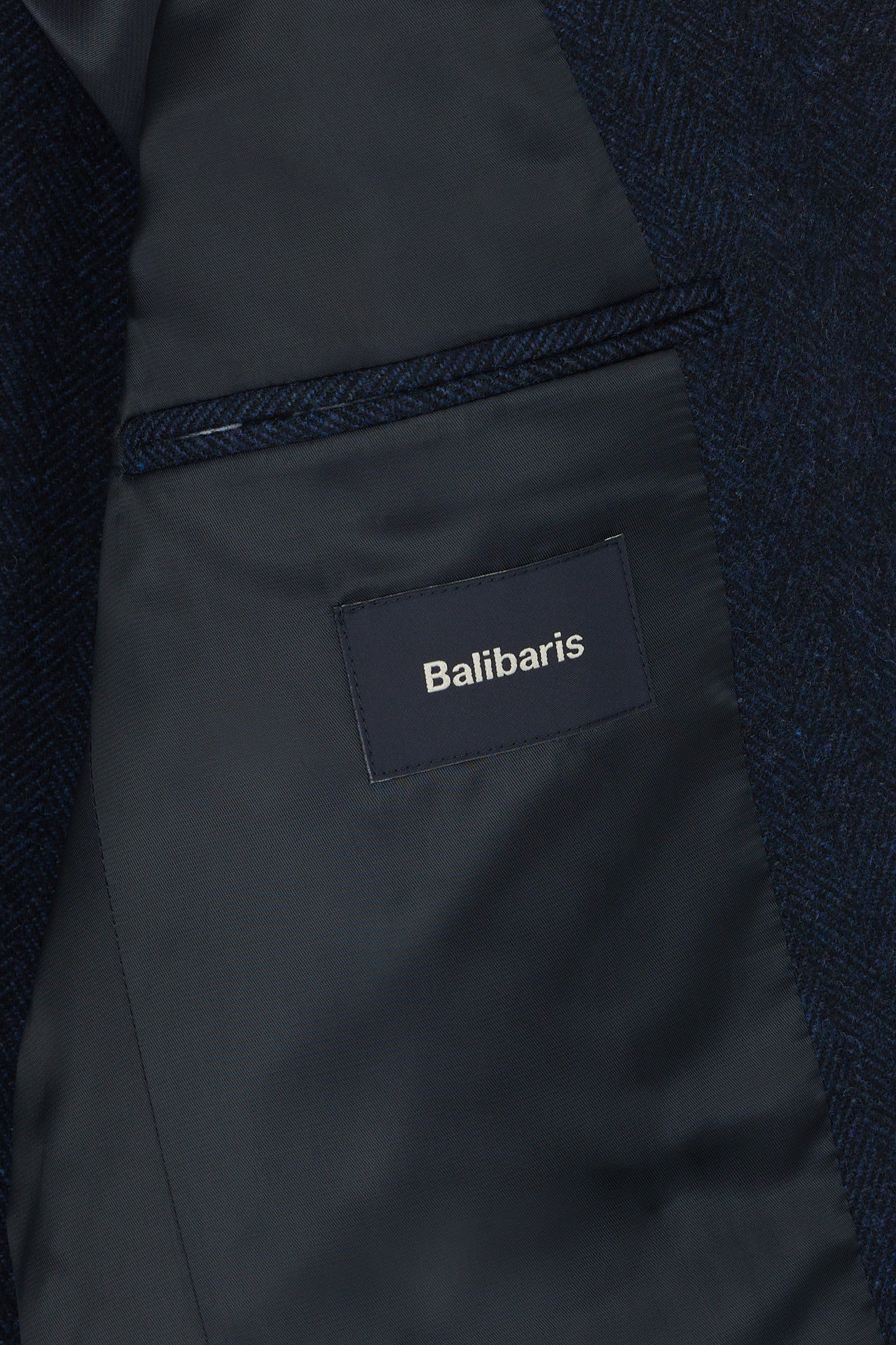 Veste seule Heaton en laine Dusky Navy