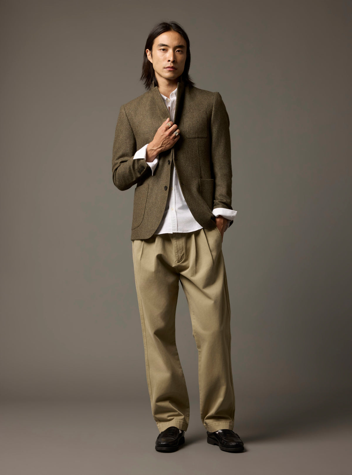 Veste Percy Dark Khaki-2