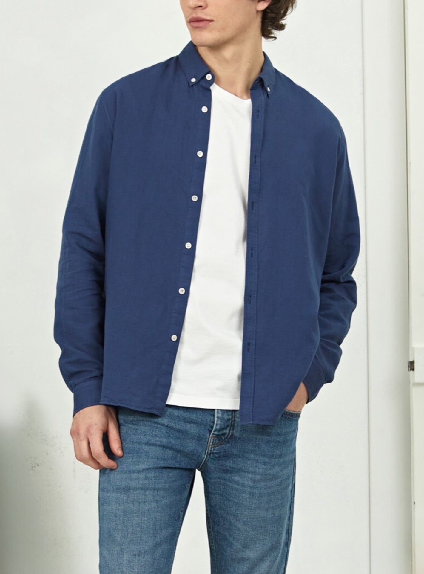 Chemise en lin College Indigo