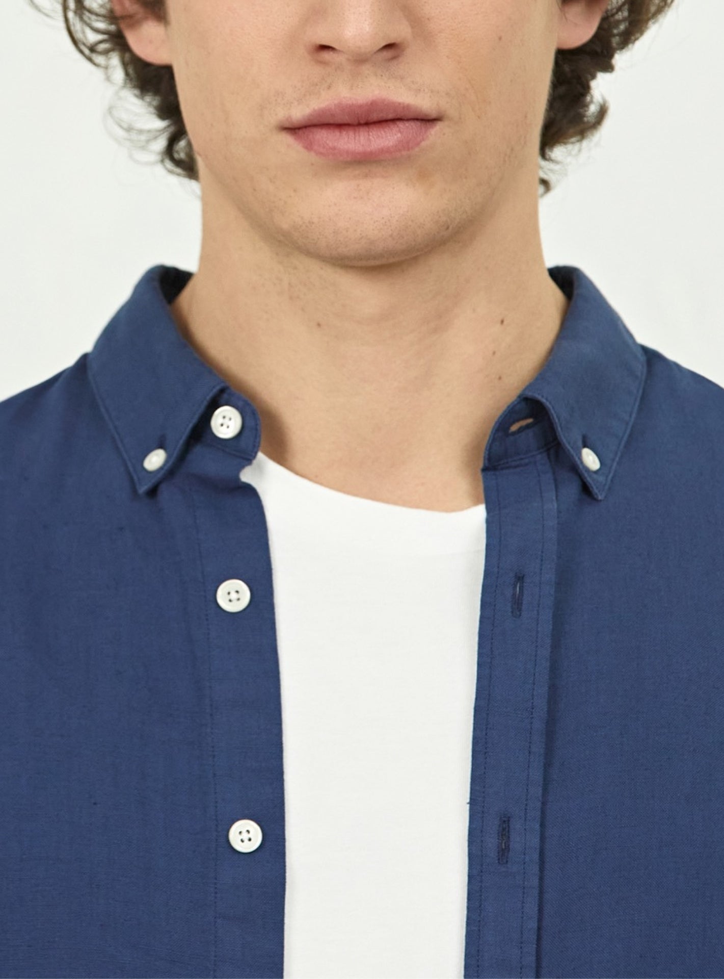 Chemise en lin College Indigo-5