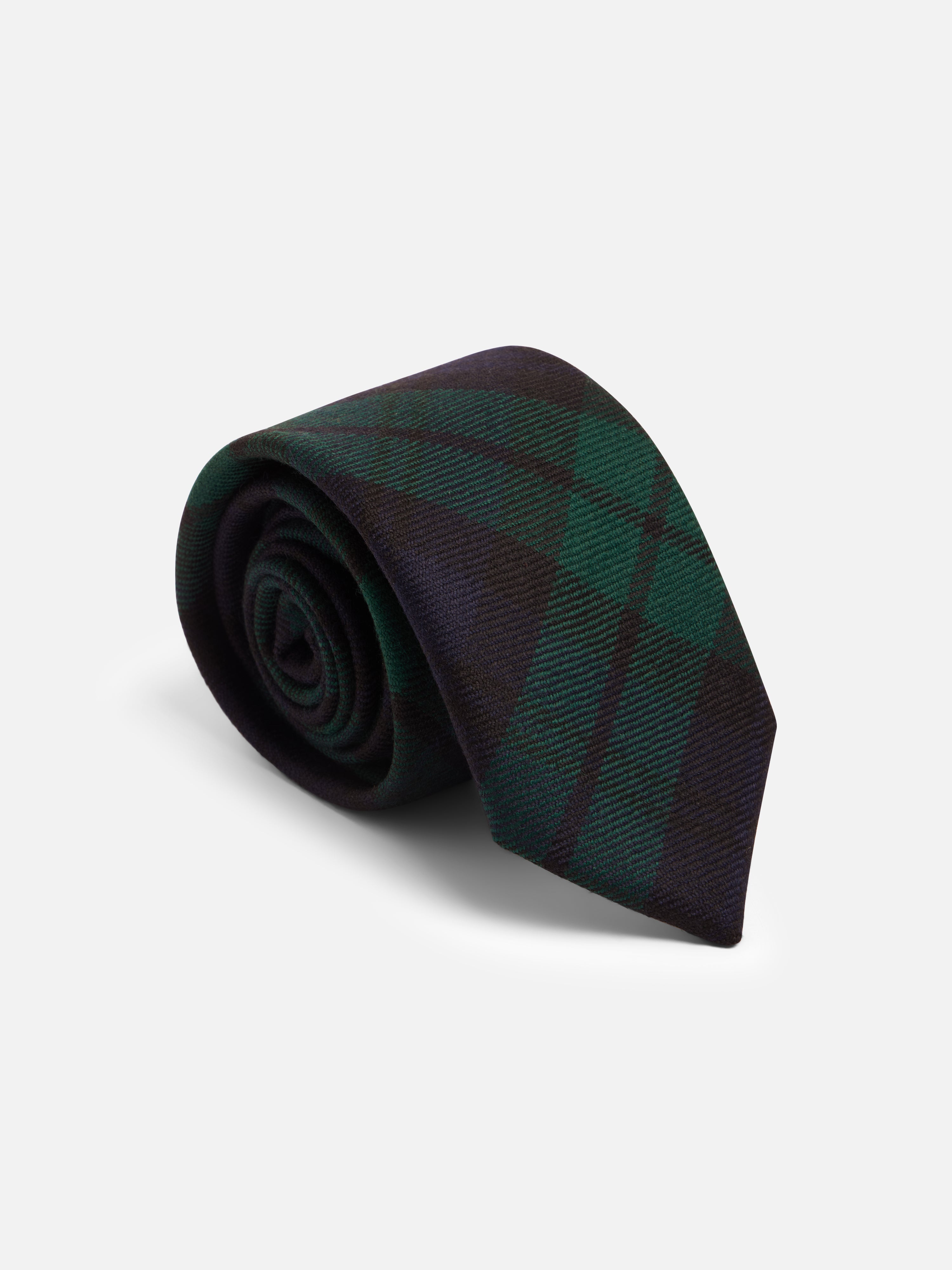 Cravate Nelson Green & Navy-3