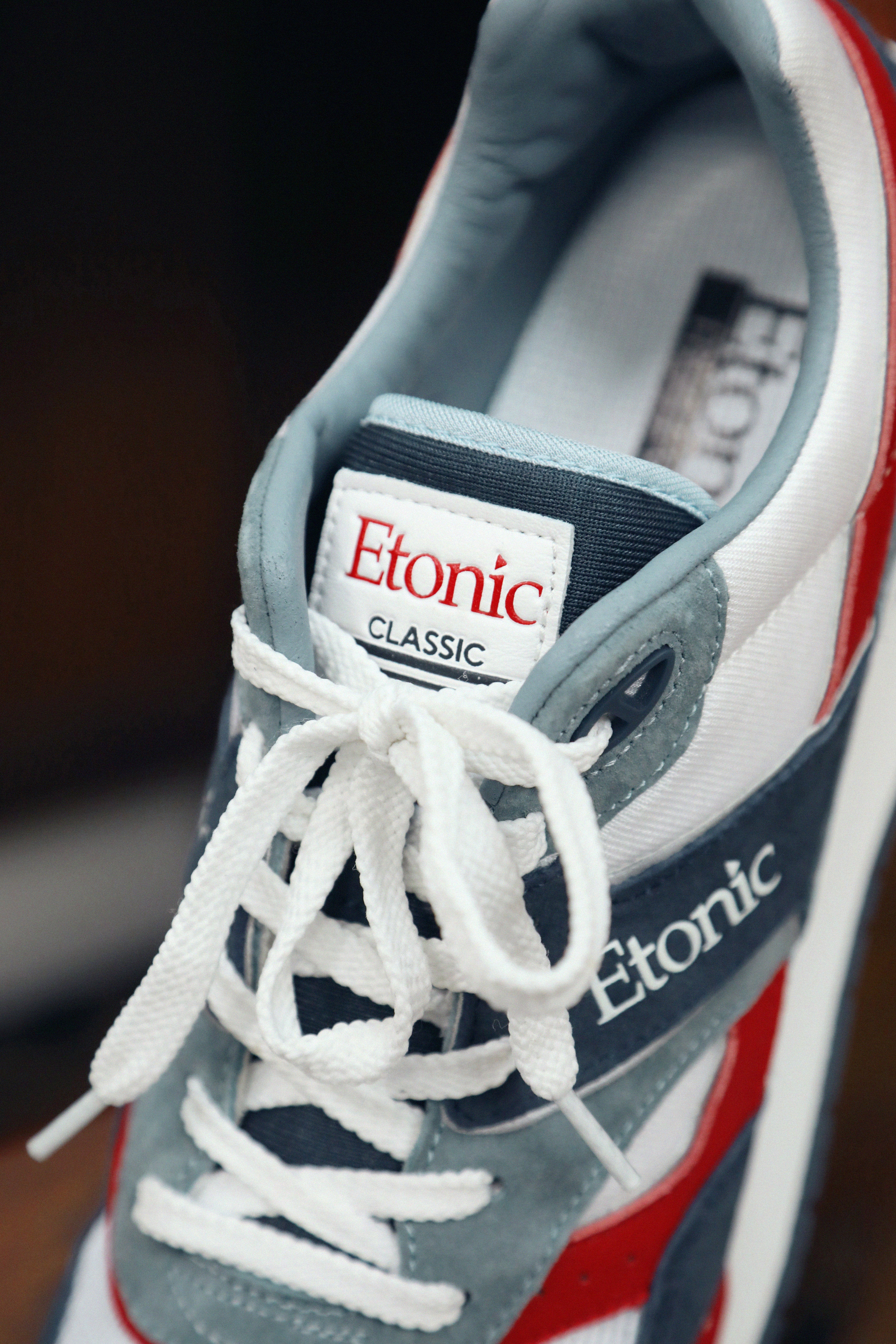 Basket Etonic Blanc et Bleu-5