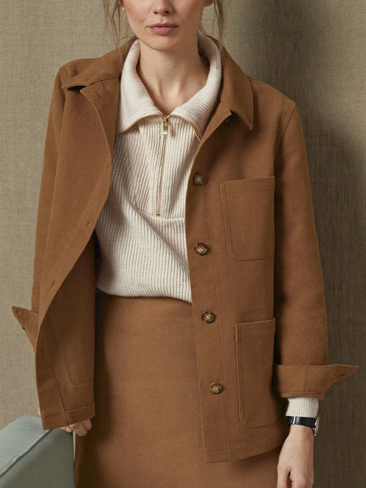 Veste de travail Audrey Camel