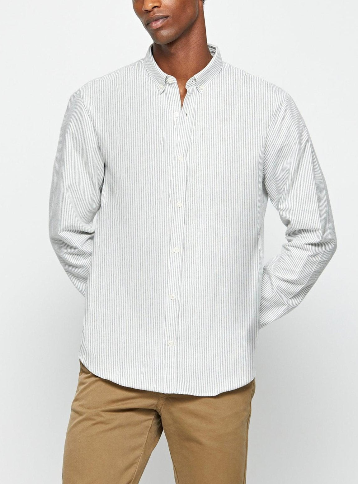 Chrome Striped College Shirt-4