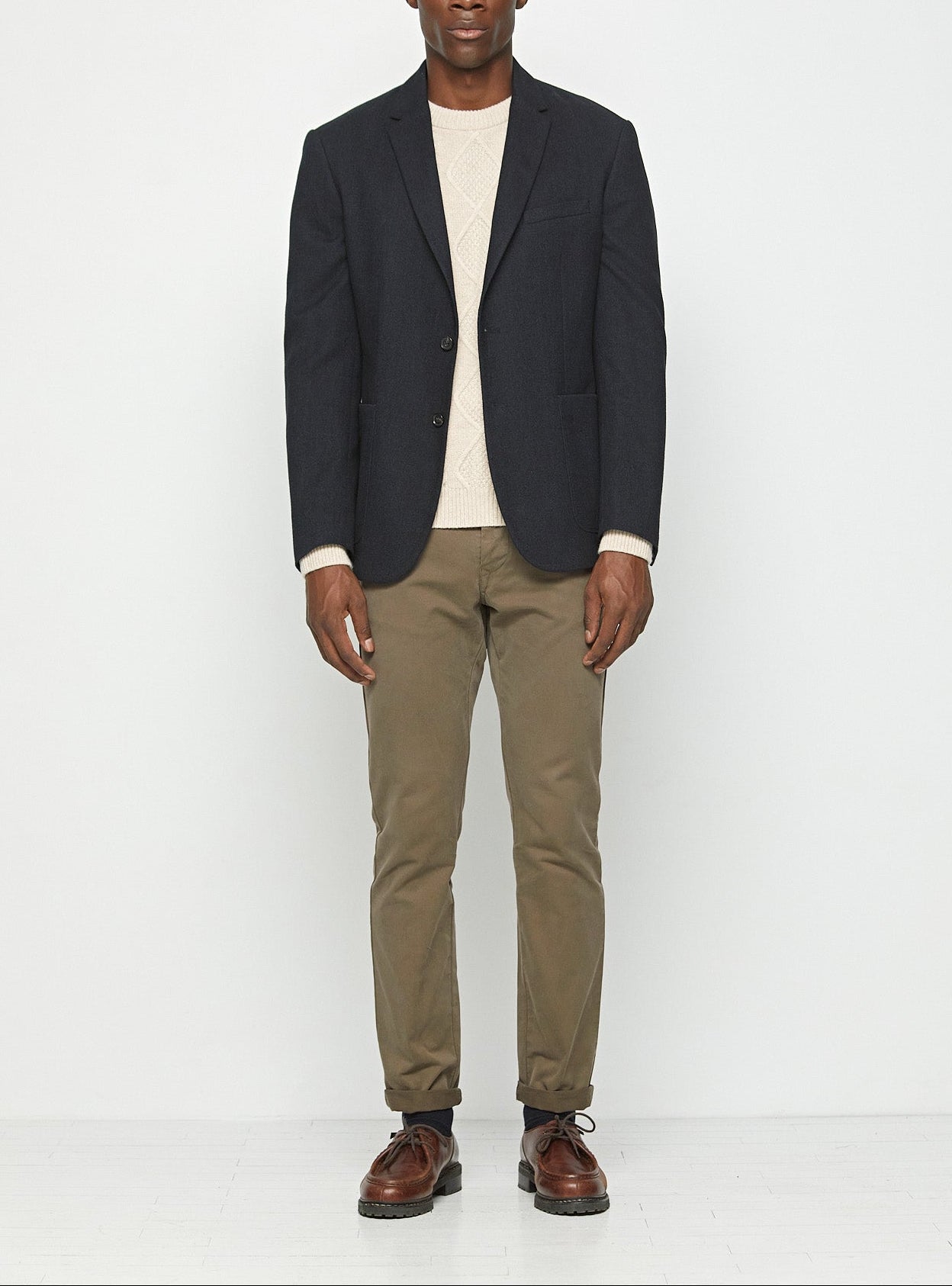 Chino Classique Paul Dark Taupe-8