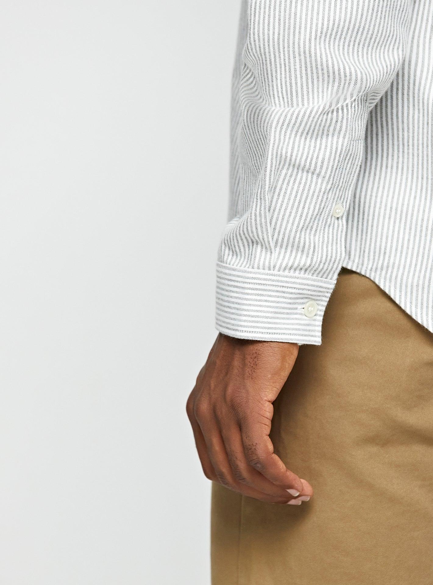 Chrome Striped College Shirt-6