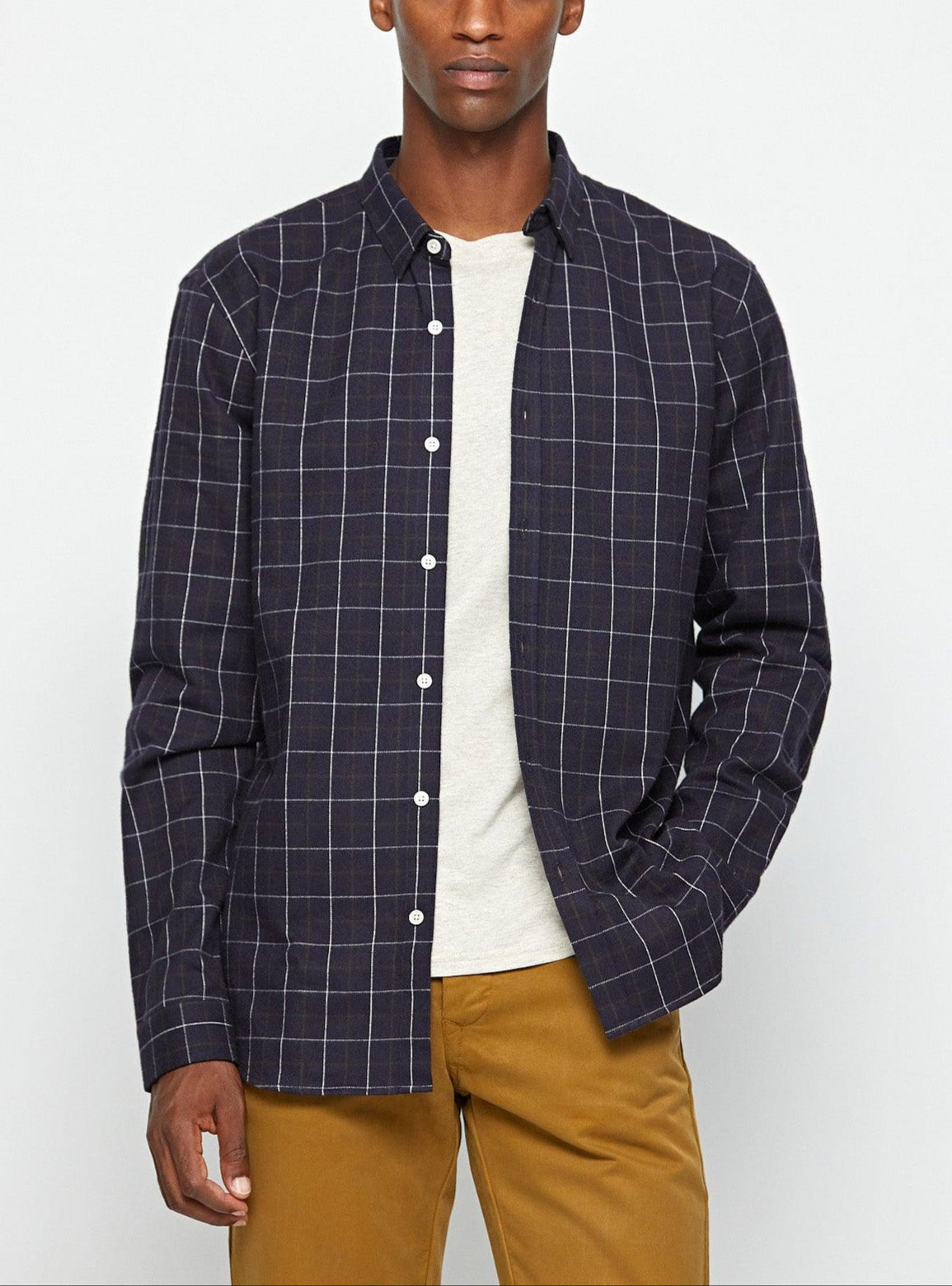 Chemise Mercer Navy et Bronze - Balibaris EU