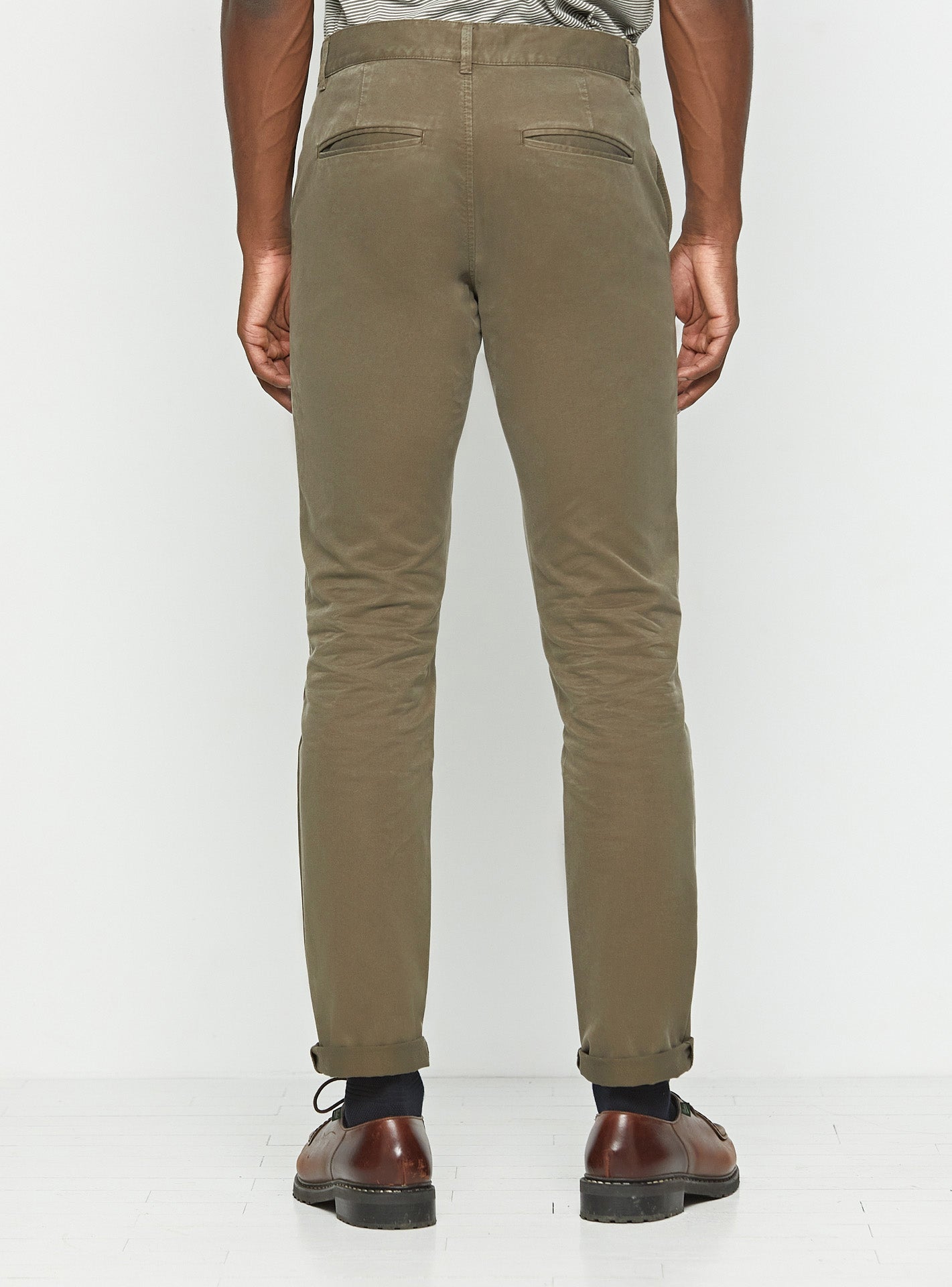 Chino Classique Paul Dark Taupe-5