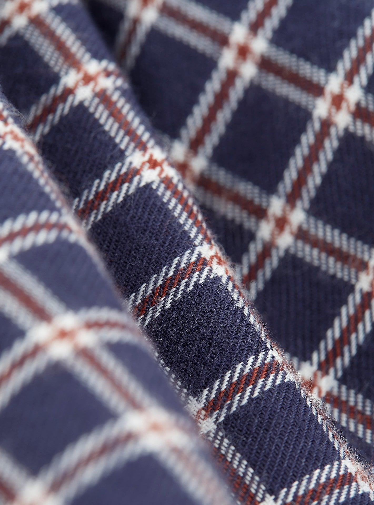 Chemise Mercer Navy et Brick - Balibaris EU