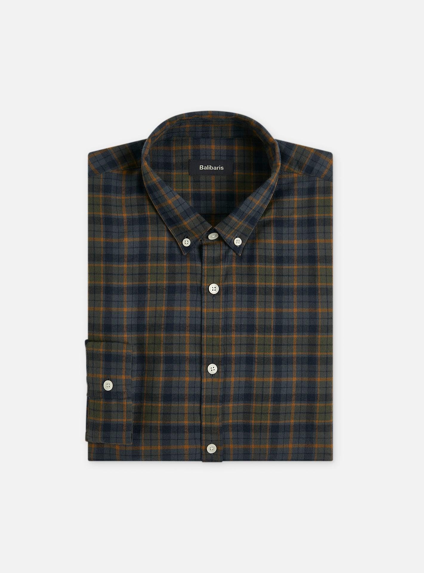 Conifer College Navy Flannel Shirt-1