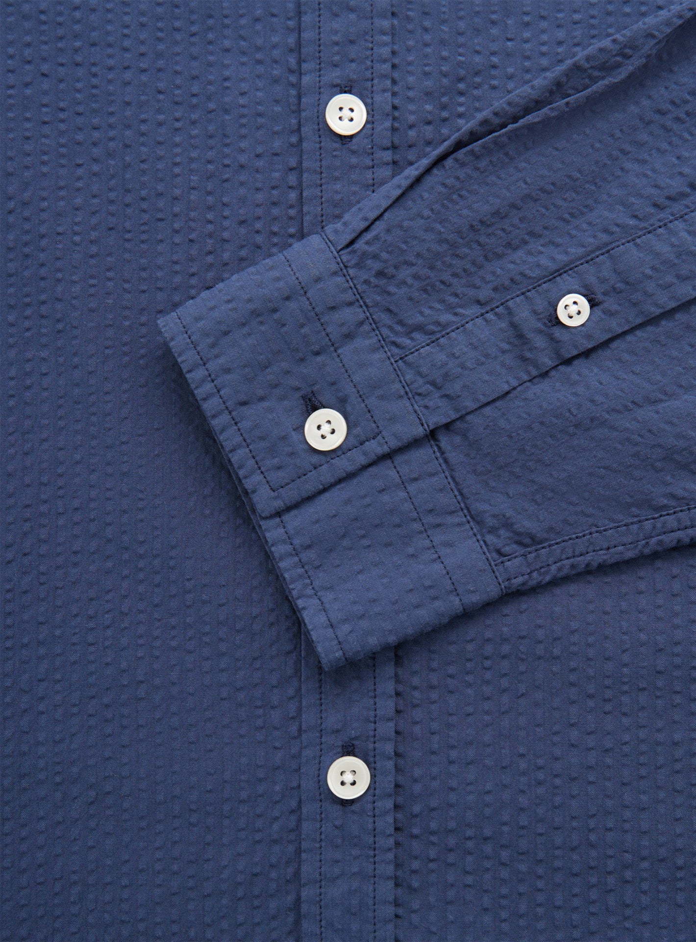 Chemise College Seersucker Embruns-3