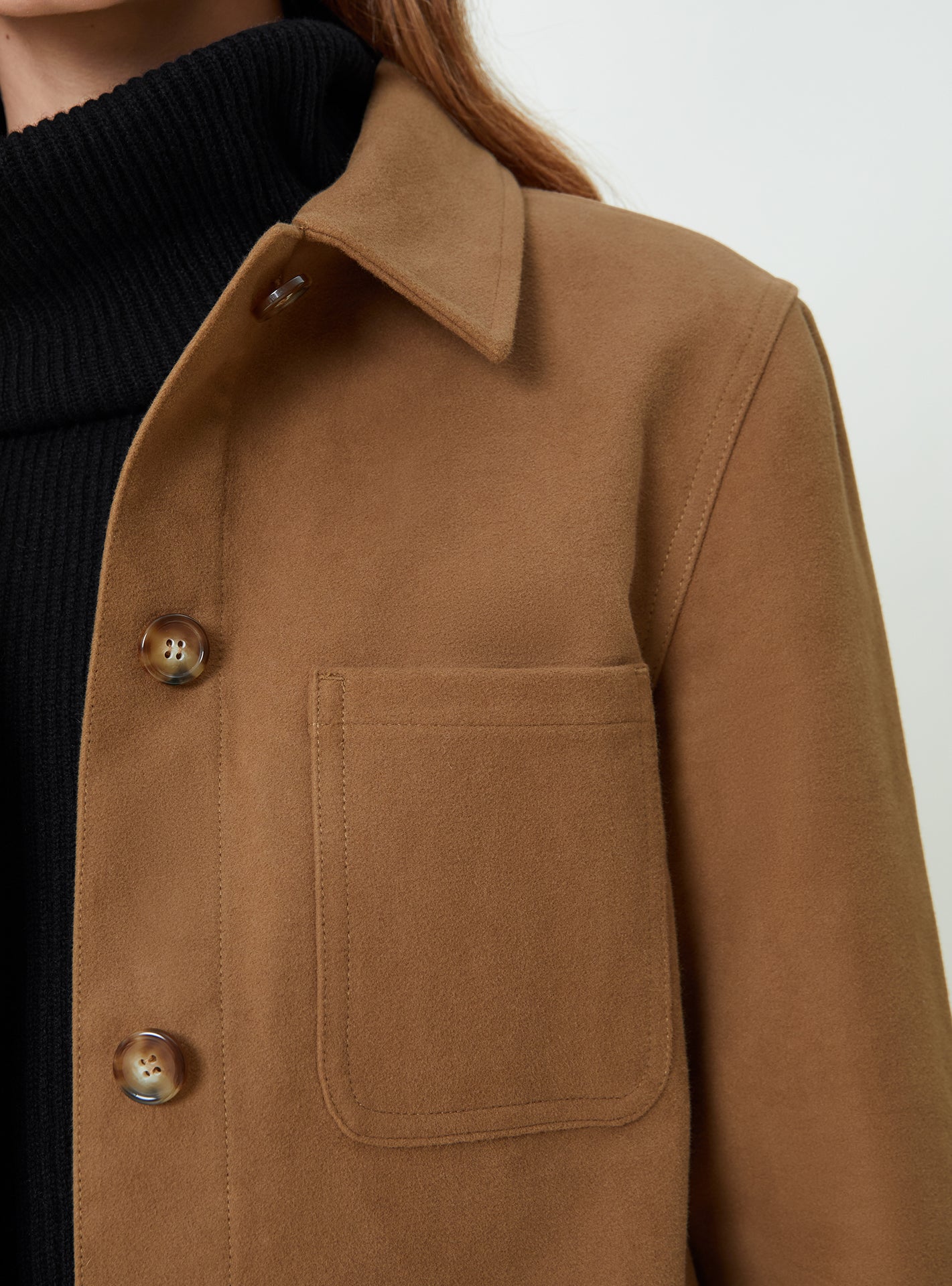 Veste de travail Audrey Camel-4