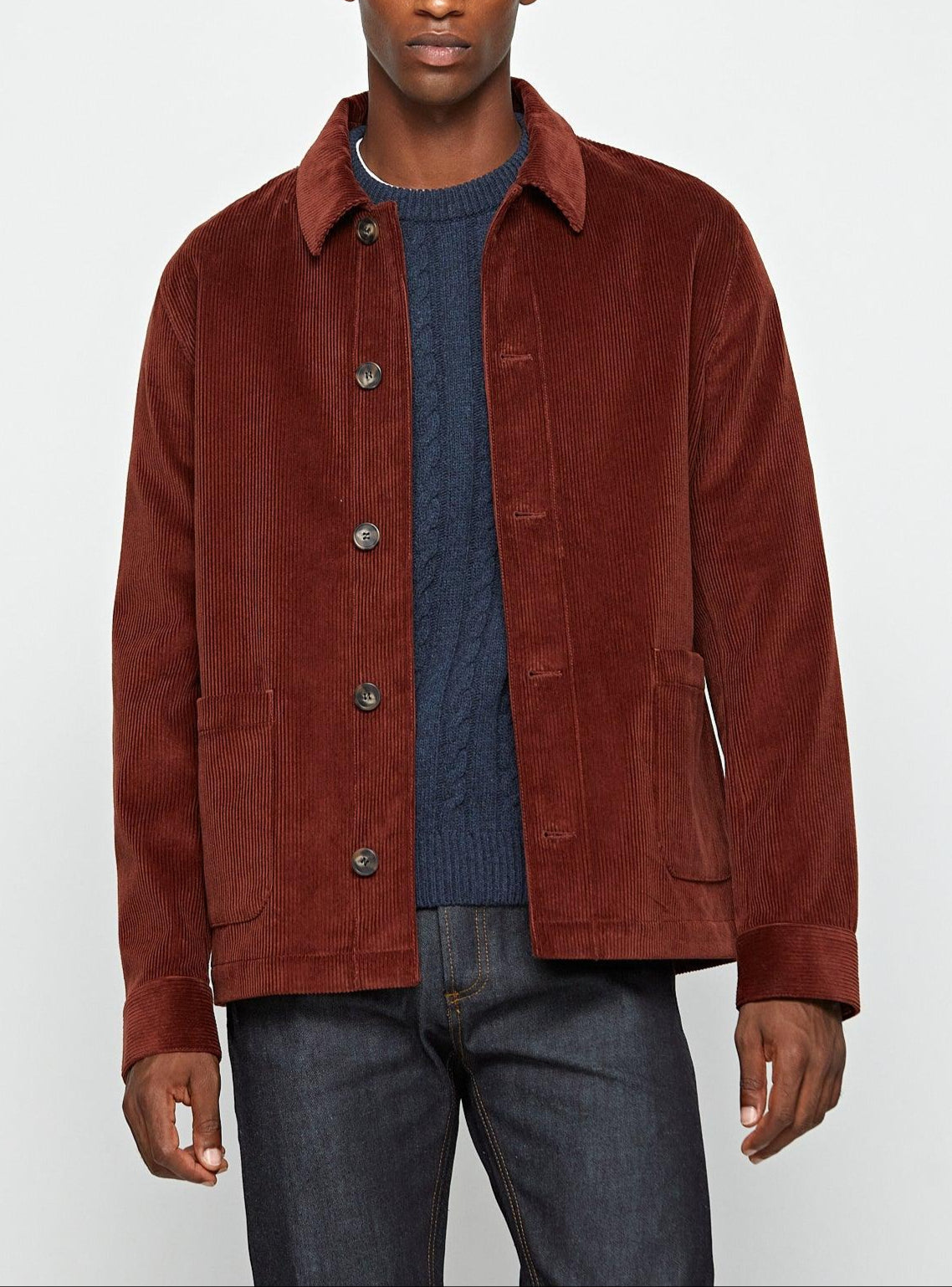 Blouson en velours River Brick-1