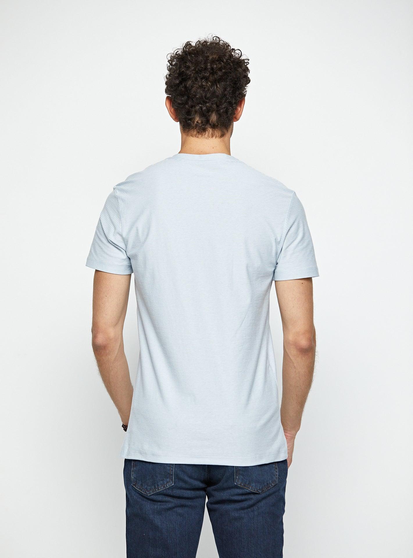 T-shirt Casey Bleu Acier-6