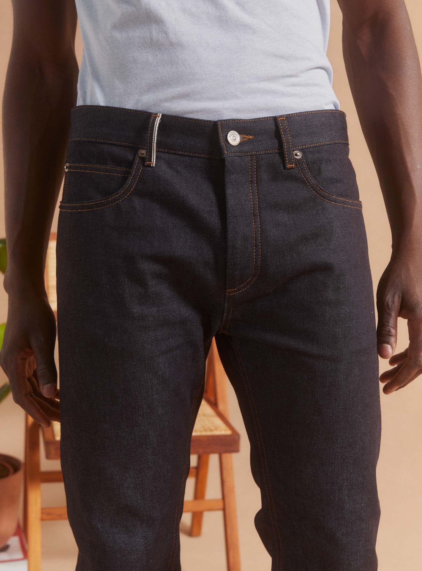 Jean Slim New Mick Indigo Blue Selvedge-2