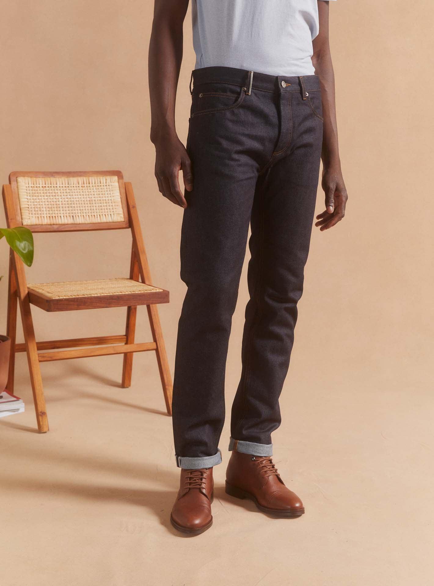 Jean New Mick Indigo Blue Selvedge - Balibaris EU