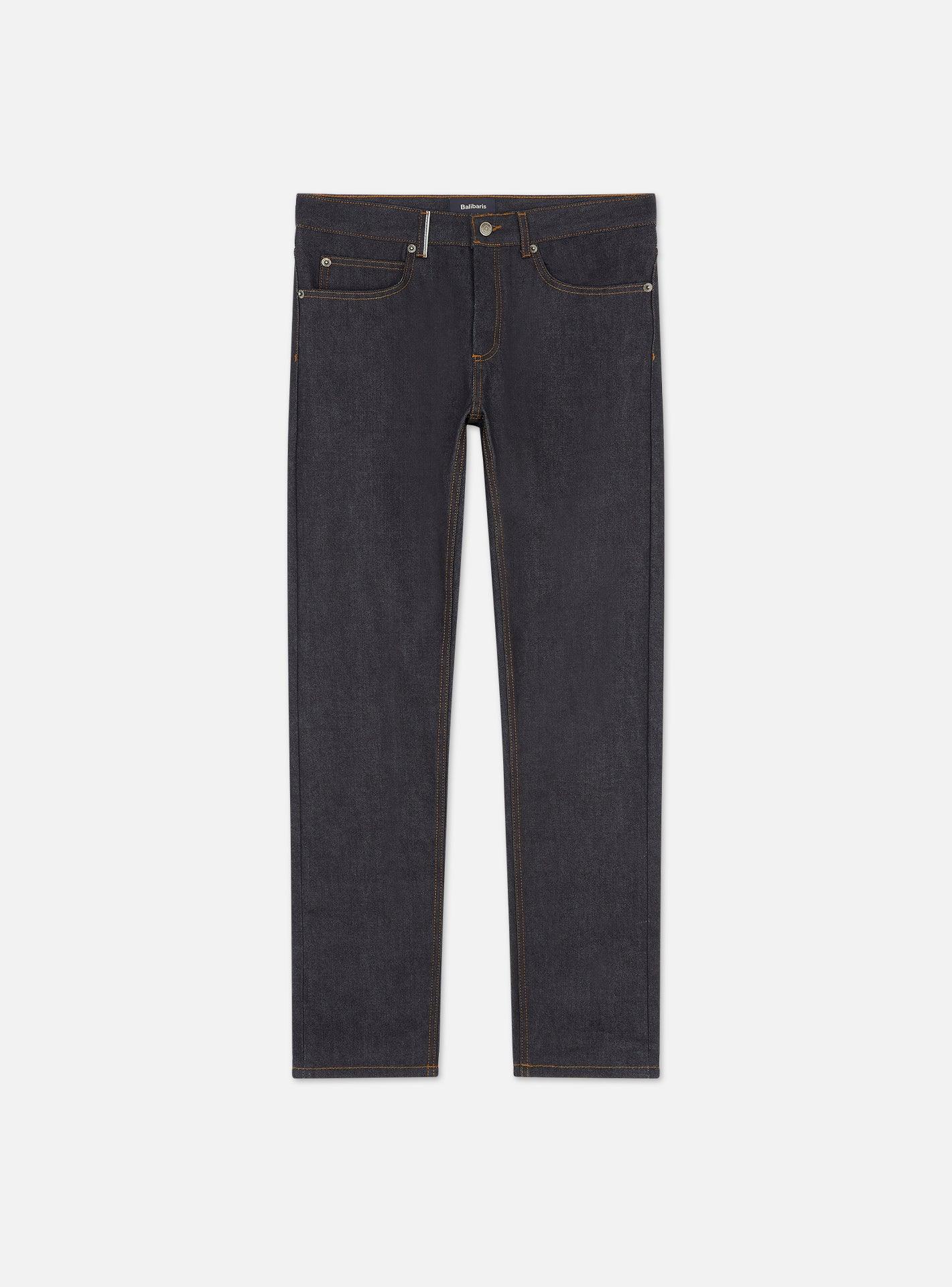 Jean Slim New Mick Indigo Blue Selvedge-1