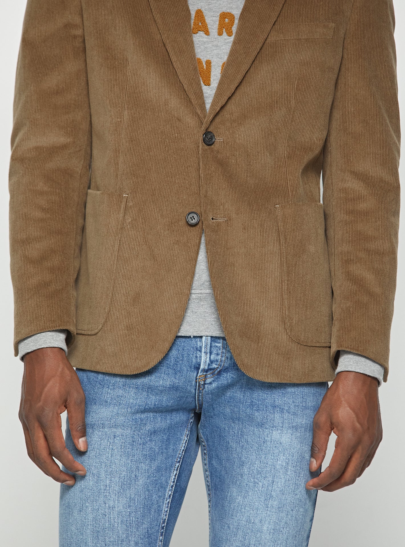 Veste seule en velours Heaton Nuts Velours-4