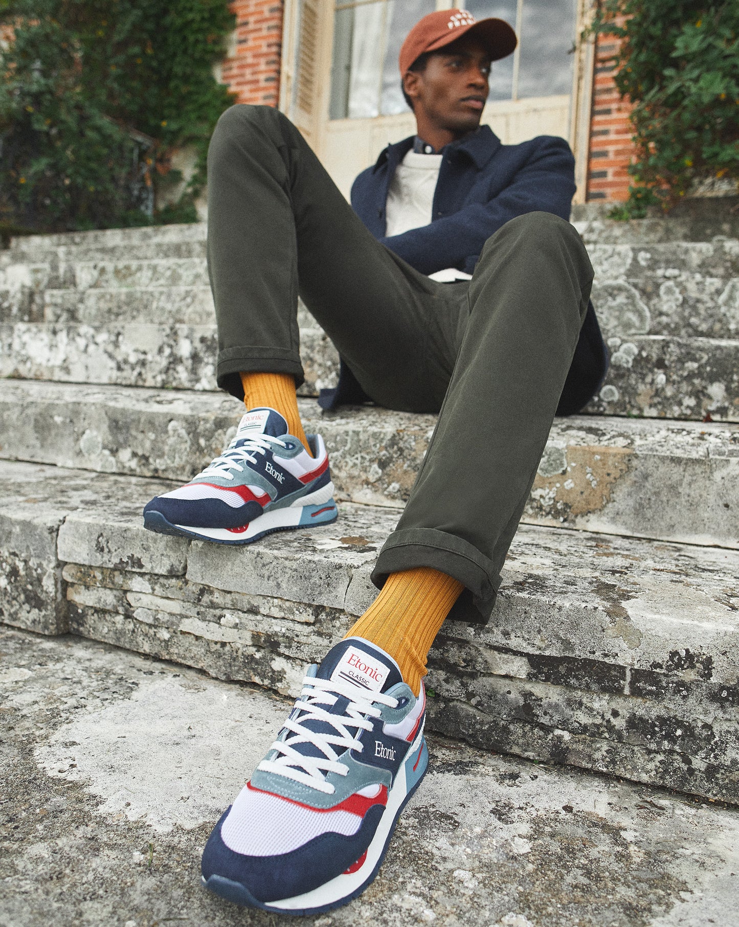 Basket Etonic Blanc et Bleu