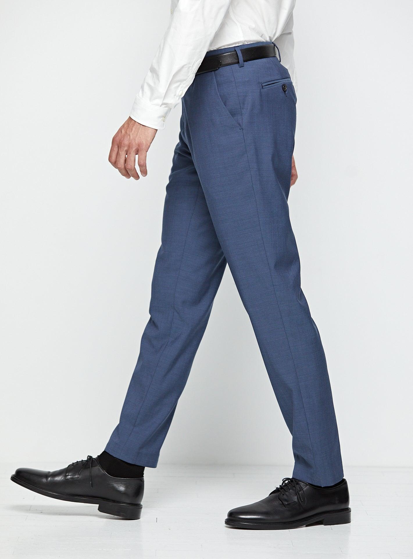 Pantalon de Costume Taylor Bleu Gris-2