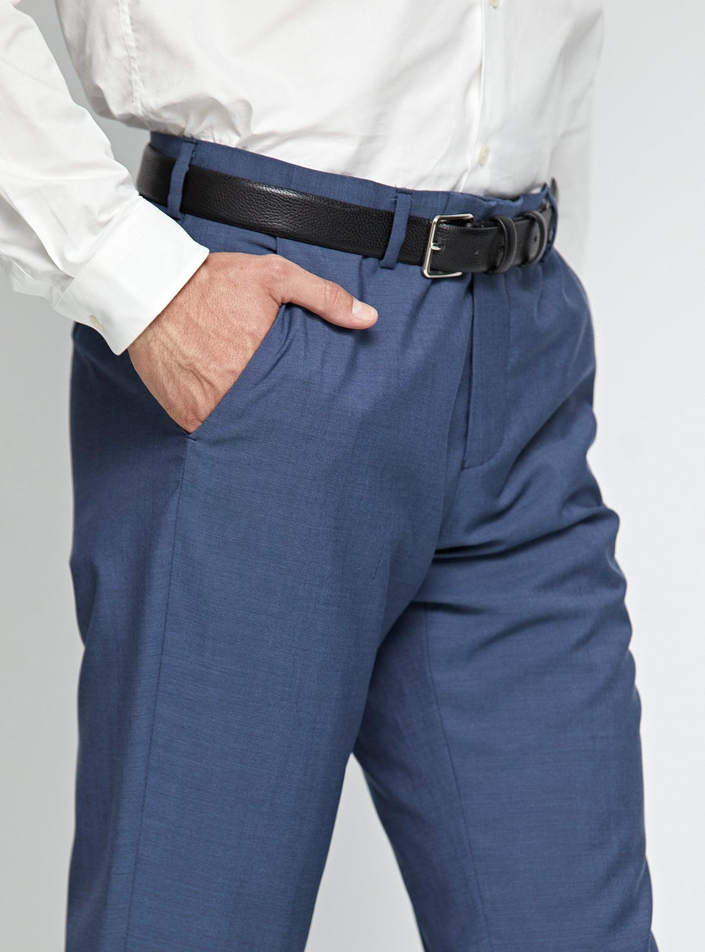 Pantalon de Costume Taylor Bleu Gris - Balibaris EU