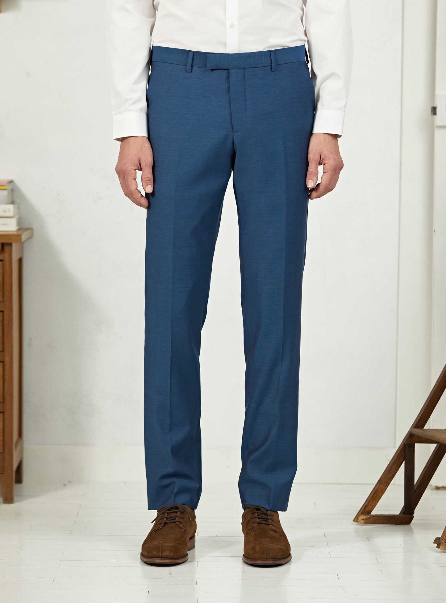 Pantalon de costume Bleu Prusse
