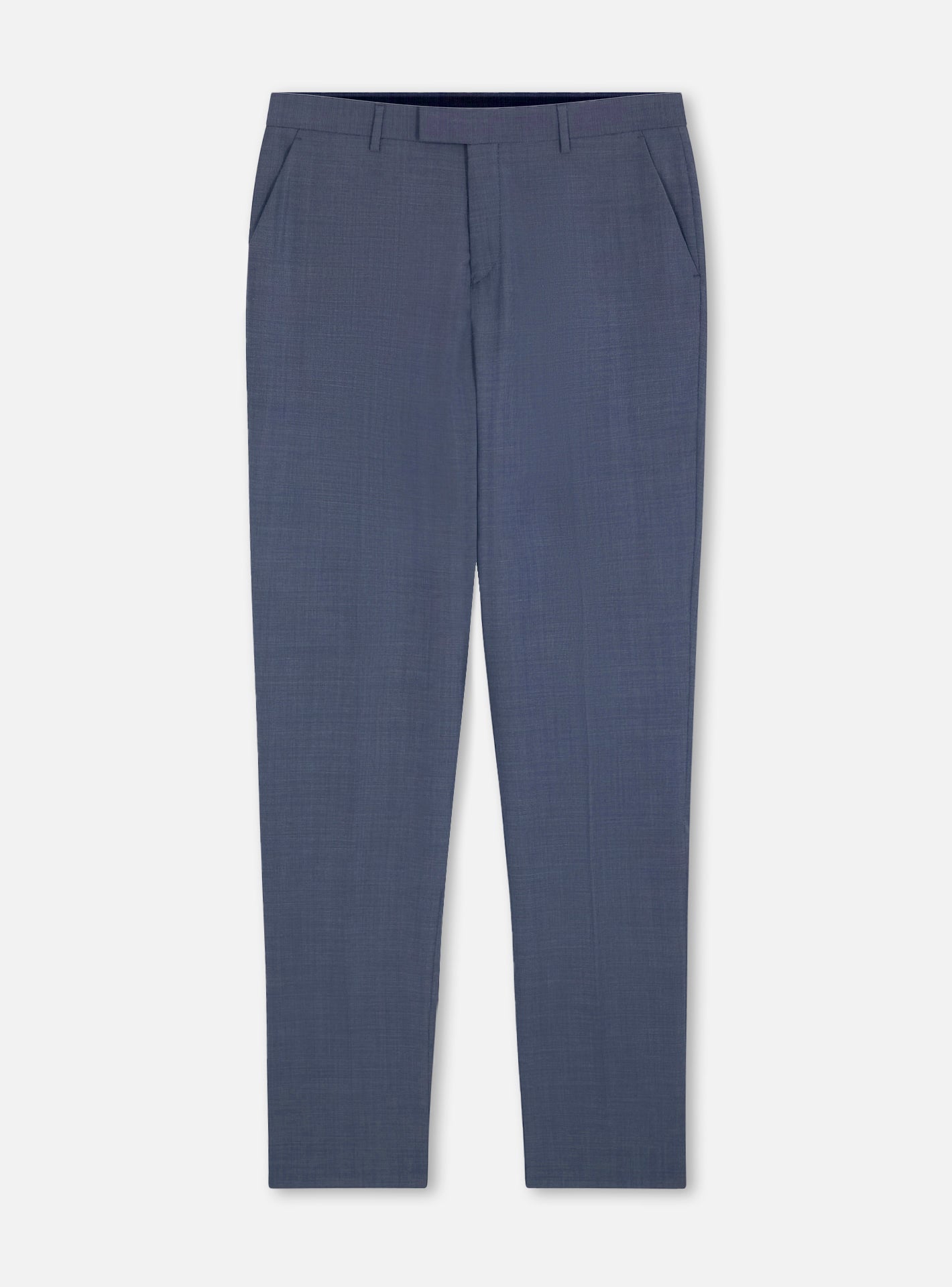Pantalon de costume Taylor Bleu Mélangé-1