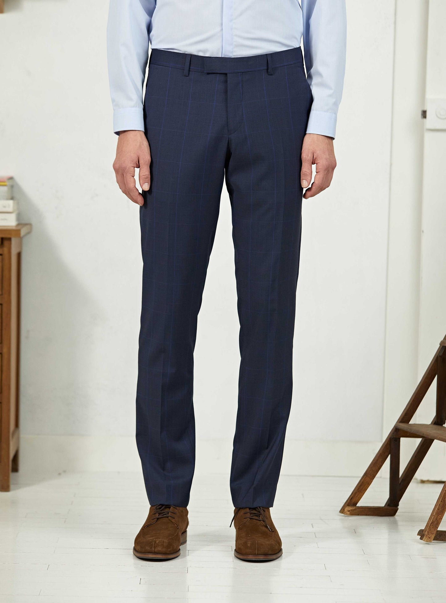 Pantalon de costume Navy Prince de Galles