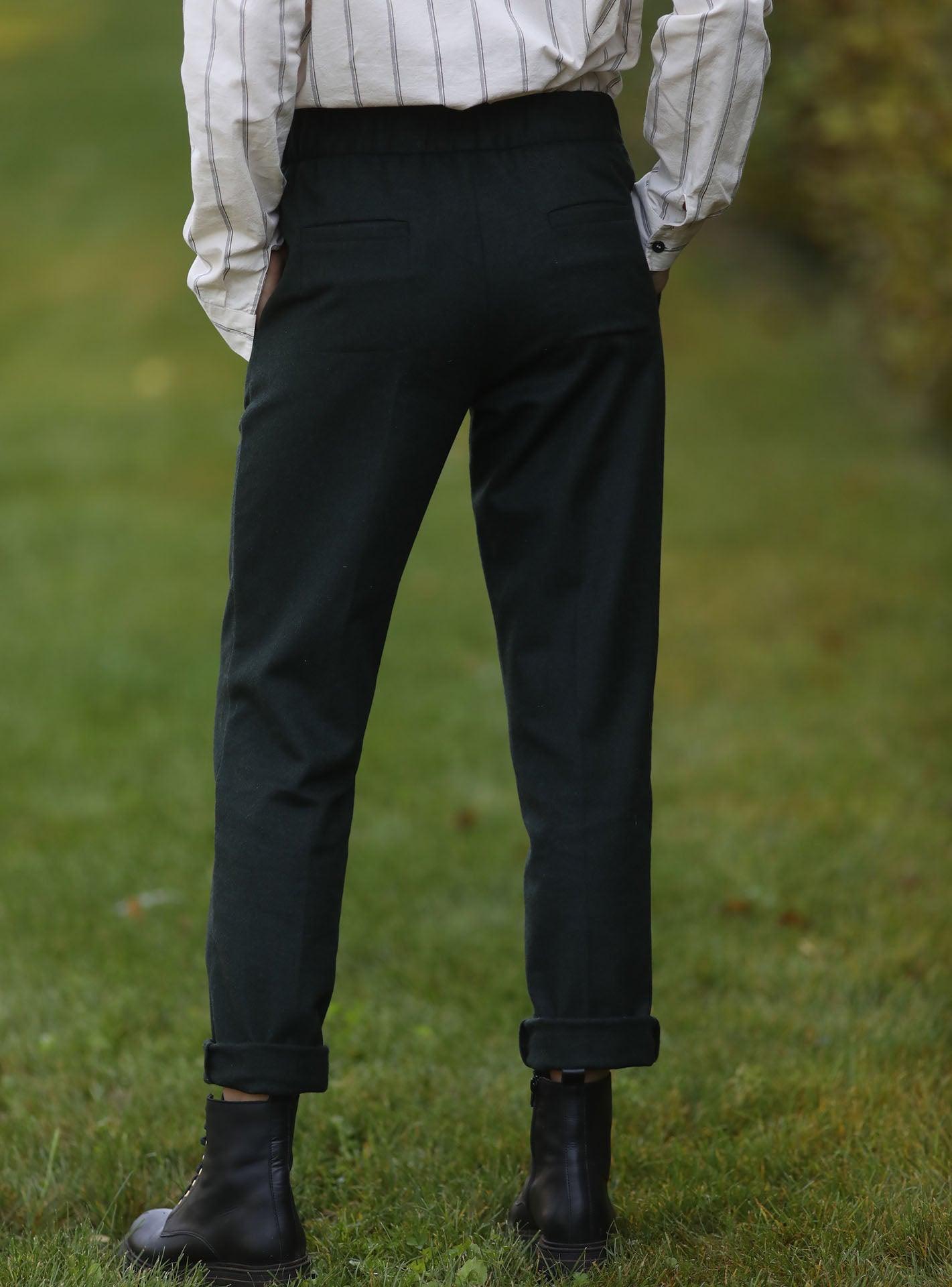 Pantalon Carla Vert Deep Forest-4
