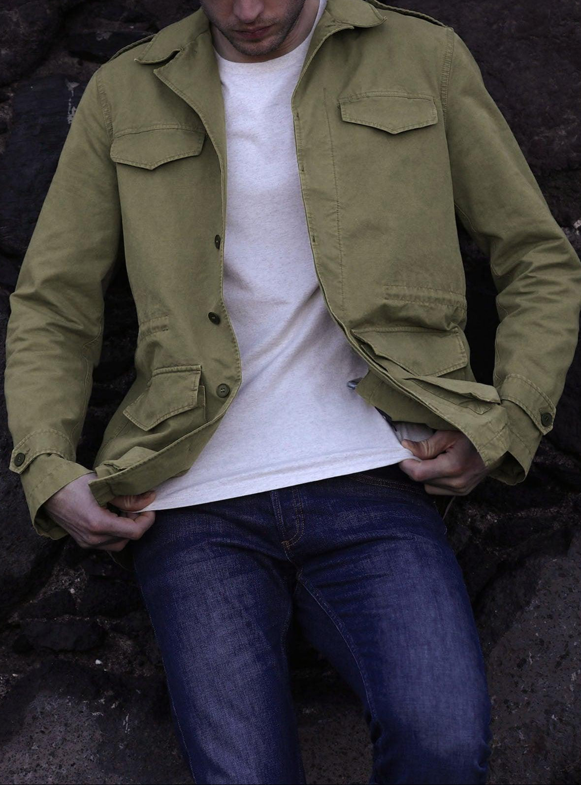 Blouson Lucien Vert Khaki-2