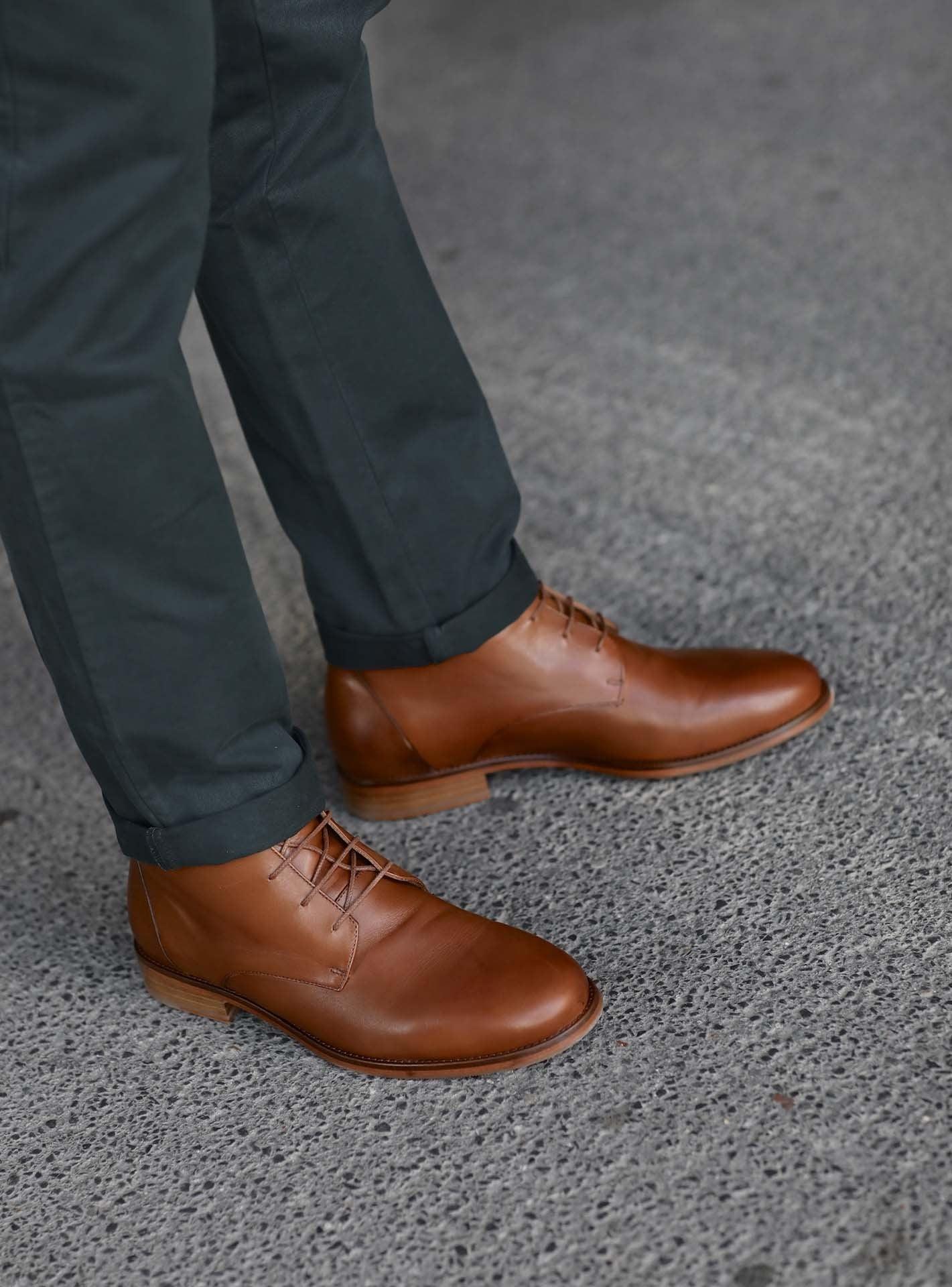 Chaussures Bruges Cognac-6