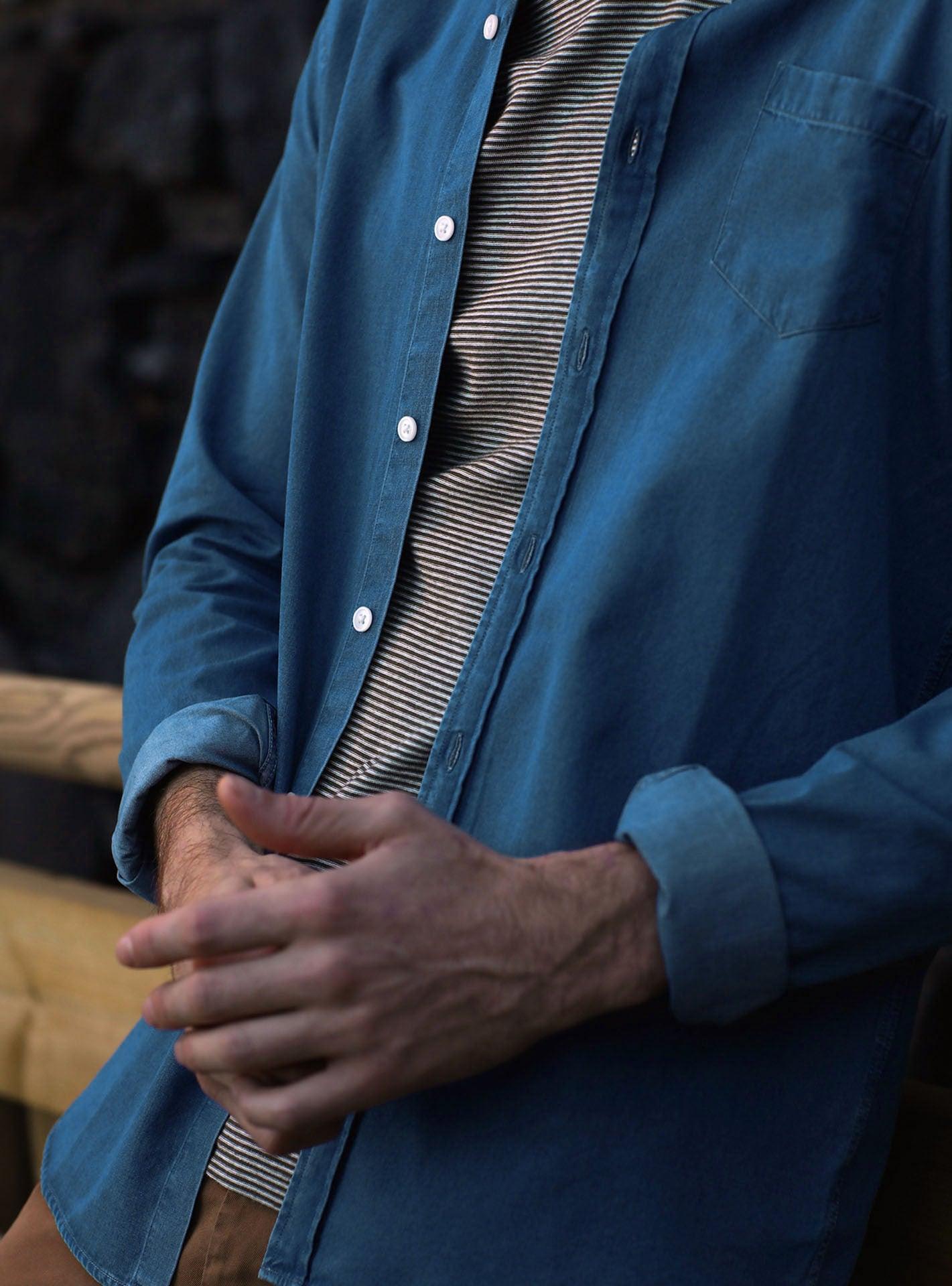 Chemise Soho Bleu-3