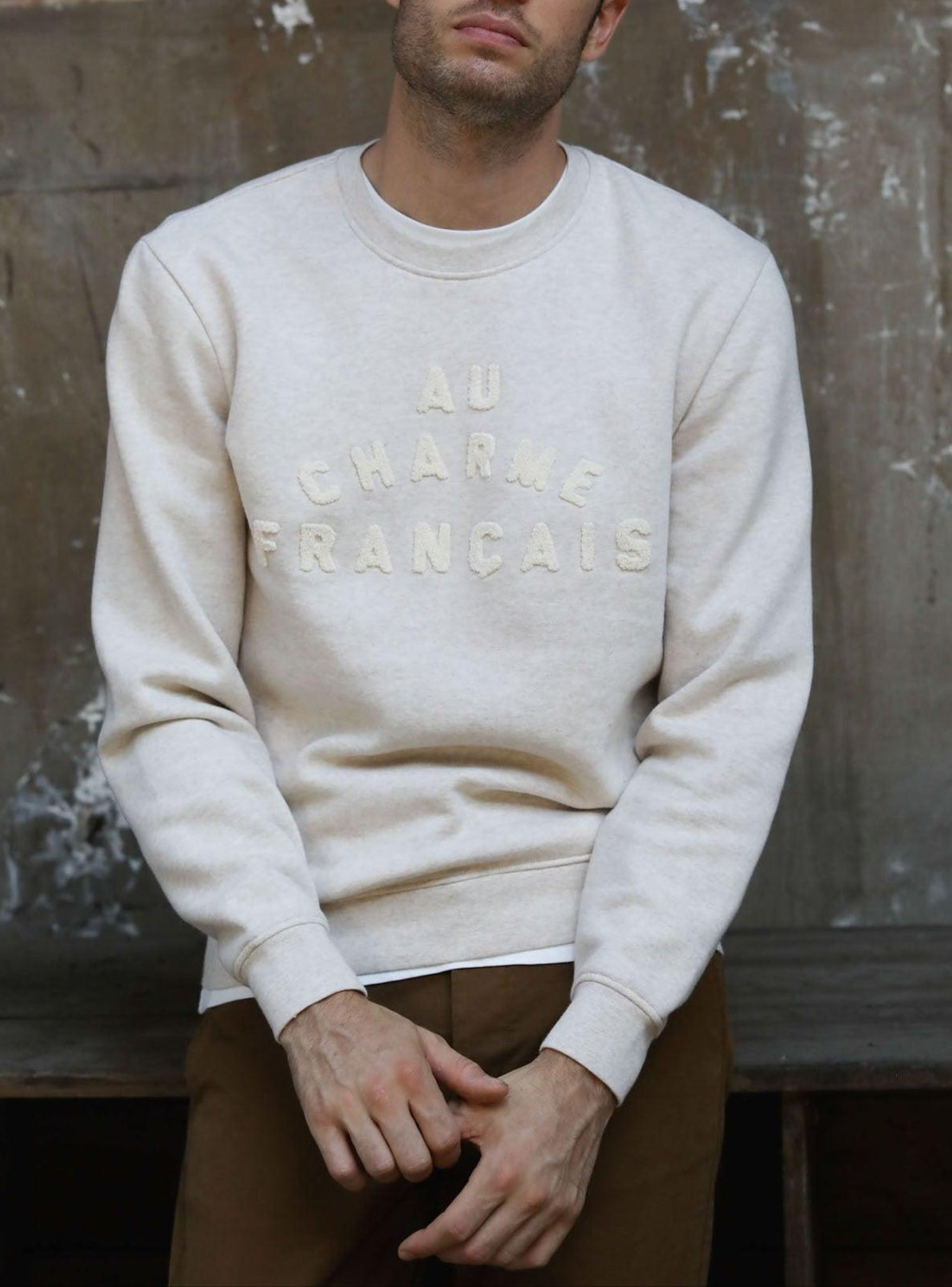 Sweat Legend Beige et Blanc-3