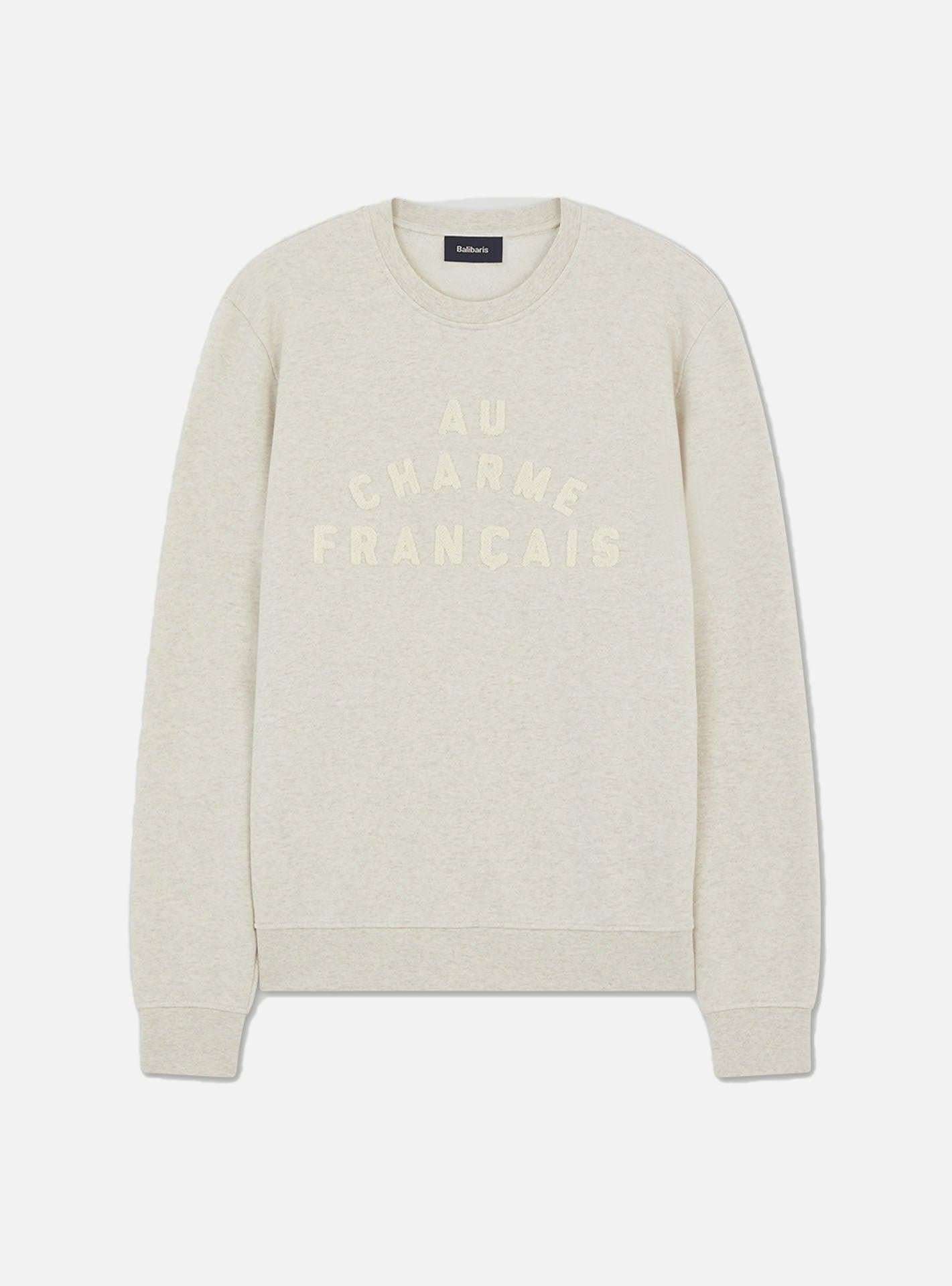 Sweat Legend Beige et Blanc-1